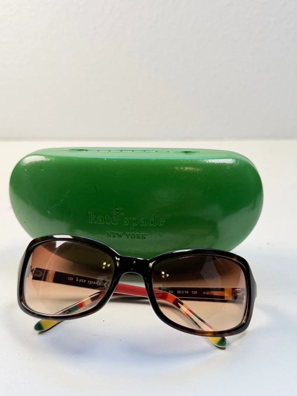 Kate Spade Rachels Womens Oversized Tortoise Square Sunglasses With Case